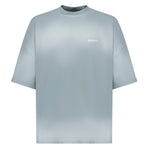 T-shirt spray con logo TS003001 BLUWHT BONSAI 
