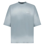 T-shirt spray con logo TS003001 BLUWHT BONSAI 