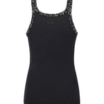Top a costine con ricami gioiello 104109 A2TMZ99 PINKO 