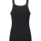 Top a costine con ricami gioiello 104109 A2TMZ99 PINKO 