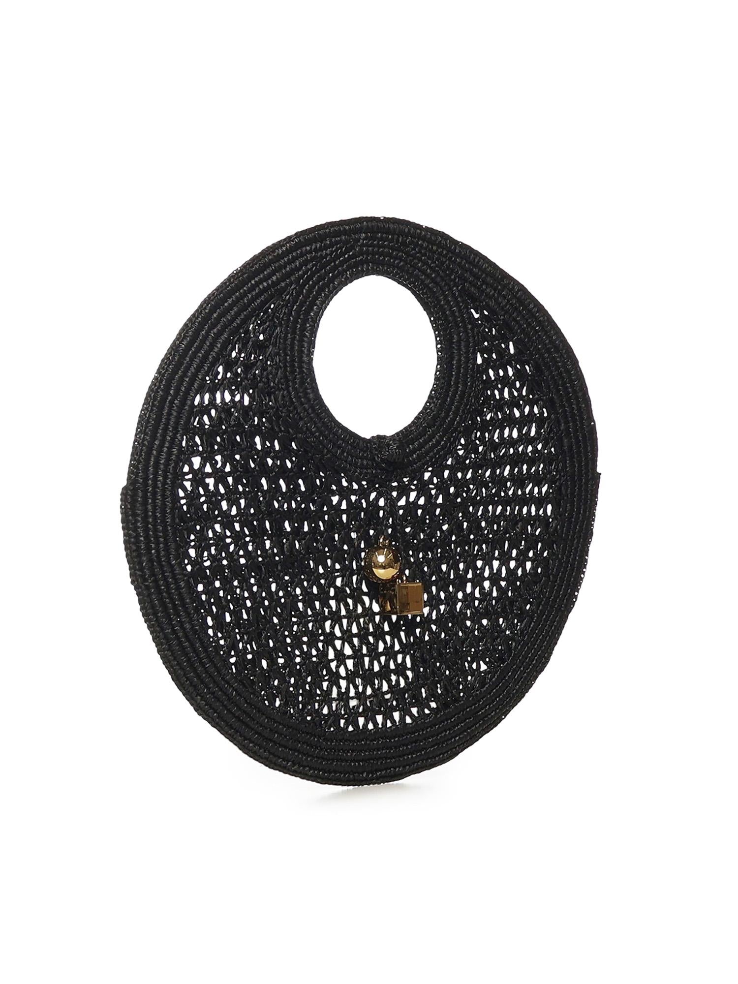Borsa Le Petit Rond Spiaggia in rafia BAW00420AW00513 990 JACQUEMUS 