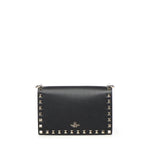 Mini bag con catena Rockstud in vitello granato 8W2P0Y59 VSH0NO VALENTINO GARAVANI 