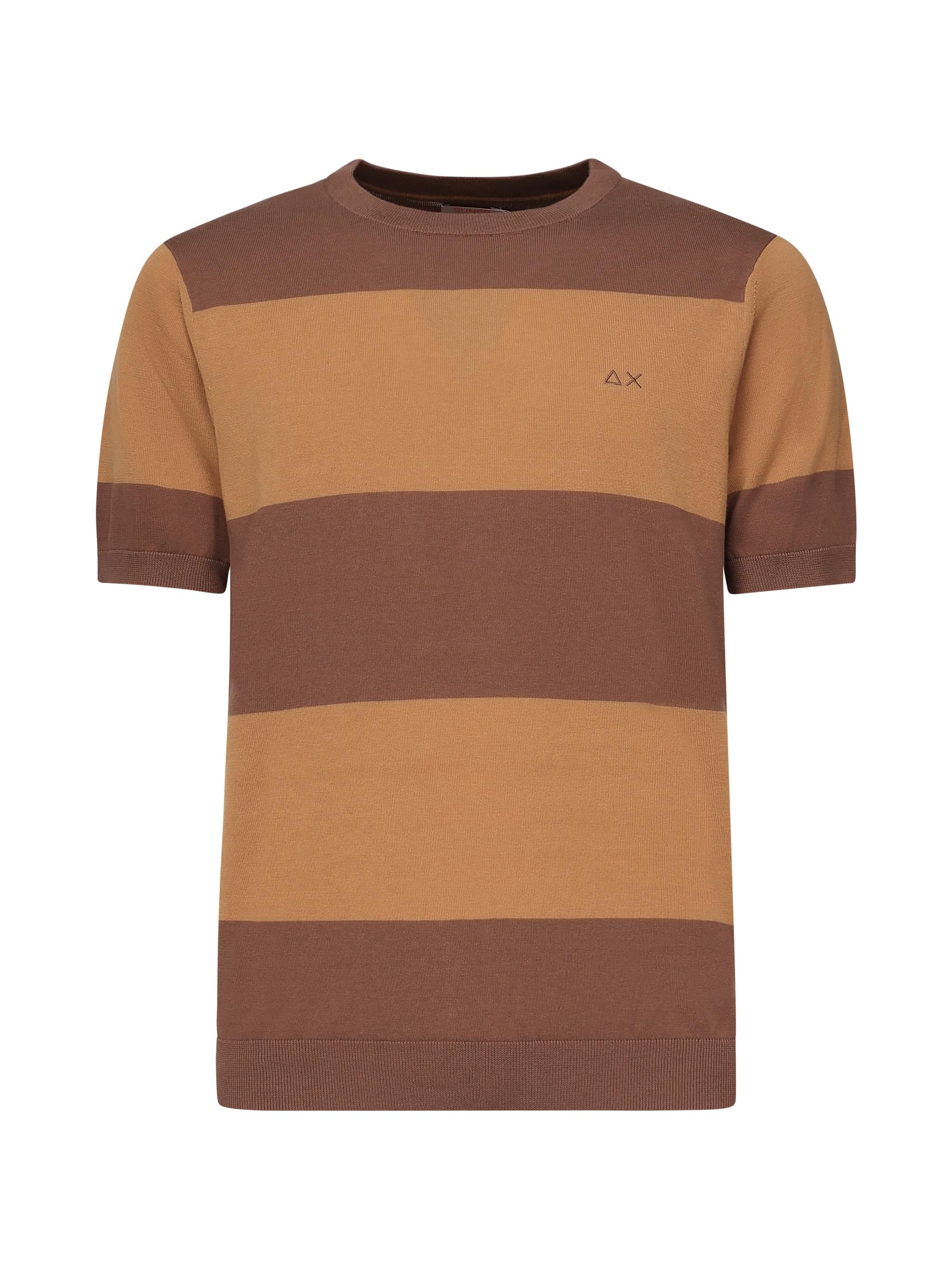 T-shirt a righe con logo K35129 0876 SUN 68 