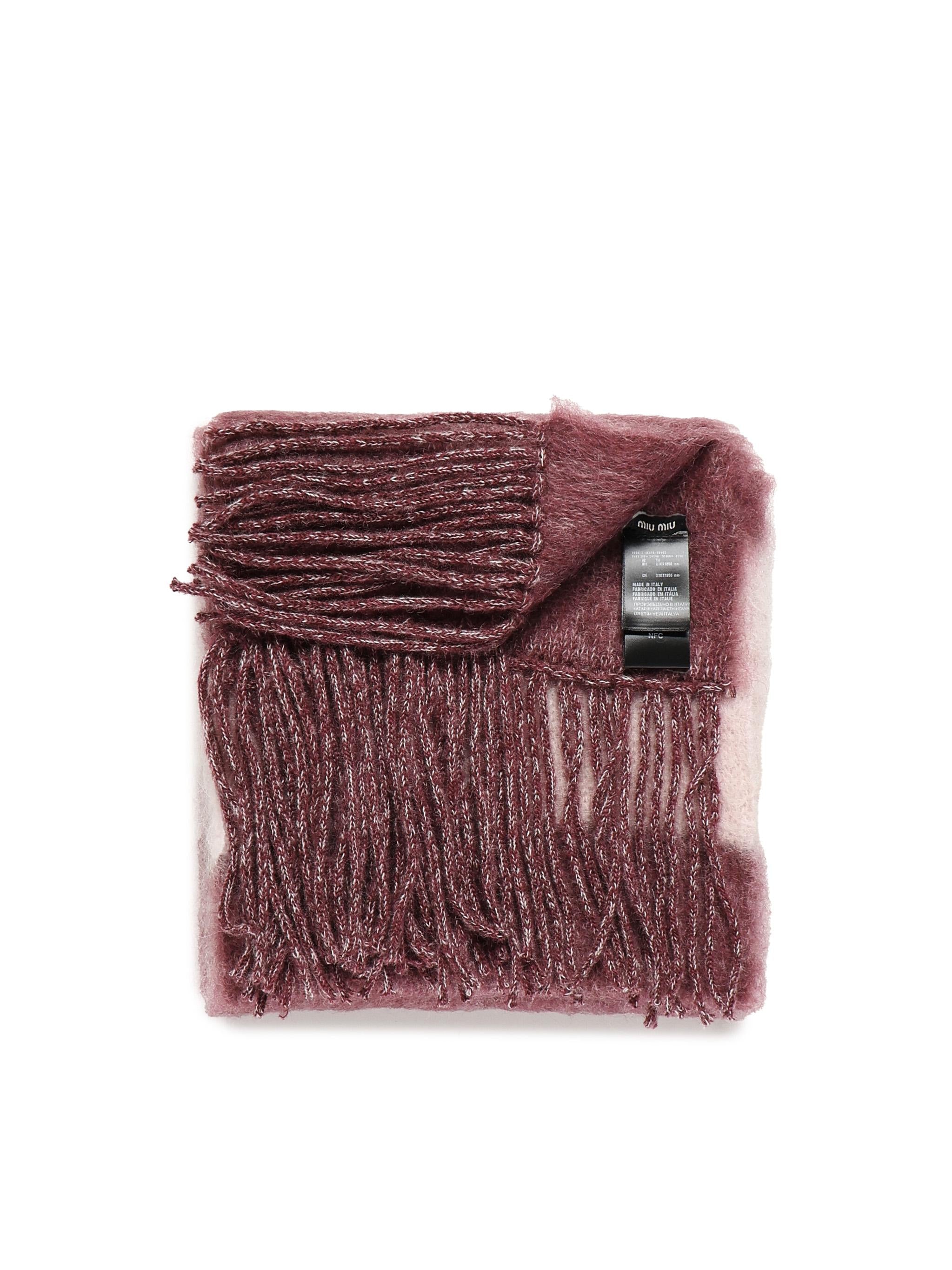 Sciarpa con logo ricamato 5FS094 2CVEF04BG MIU MIU 