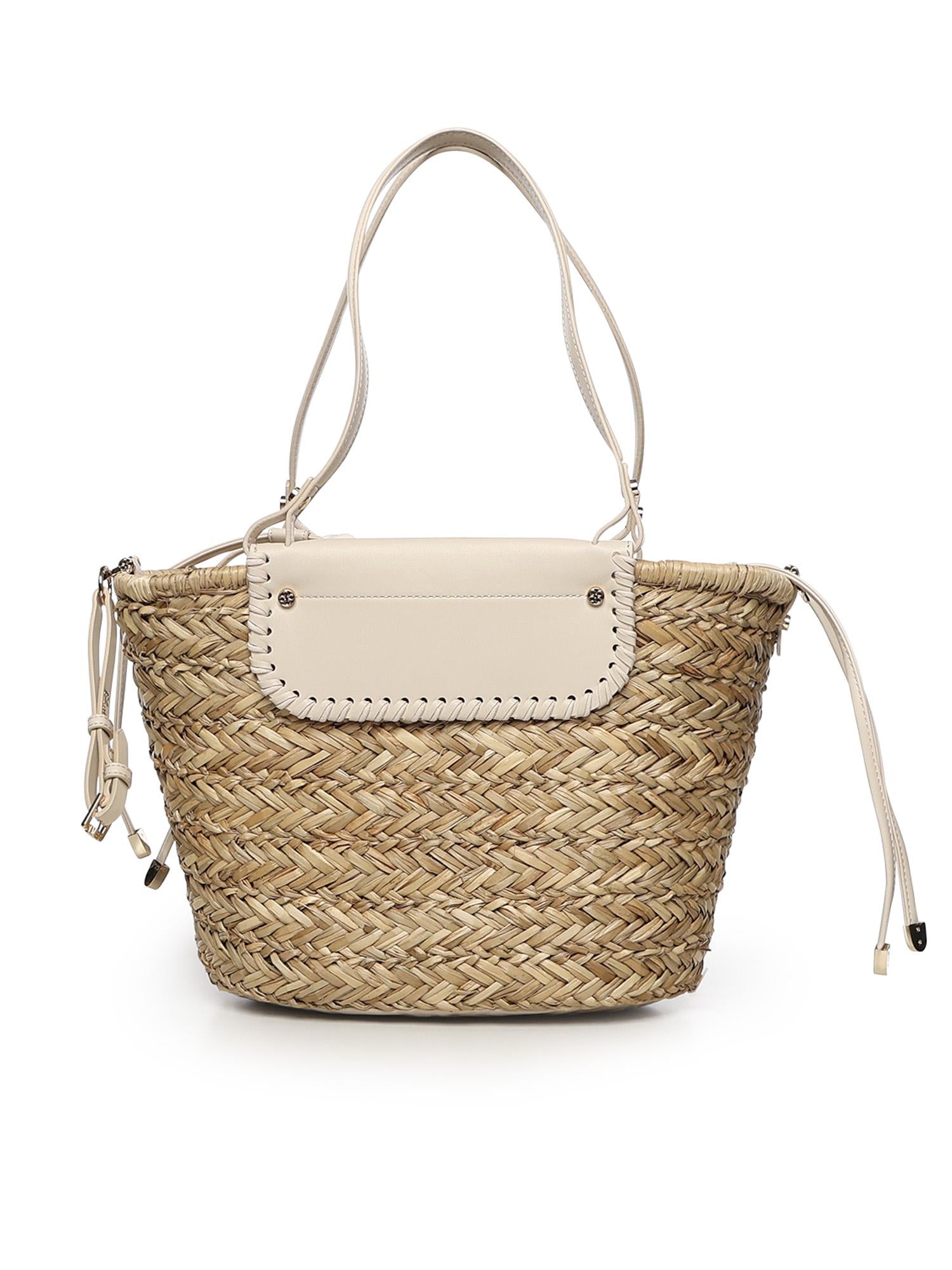 Borsa Vanna con logo 73BS9N201 VANNAOFF WHITE/NATURALE V° 73 