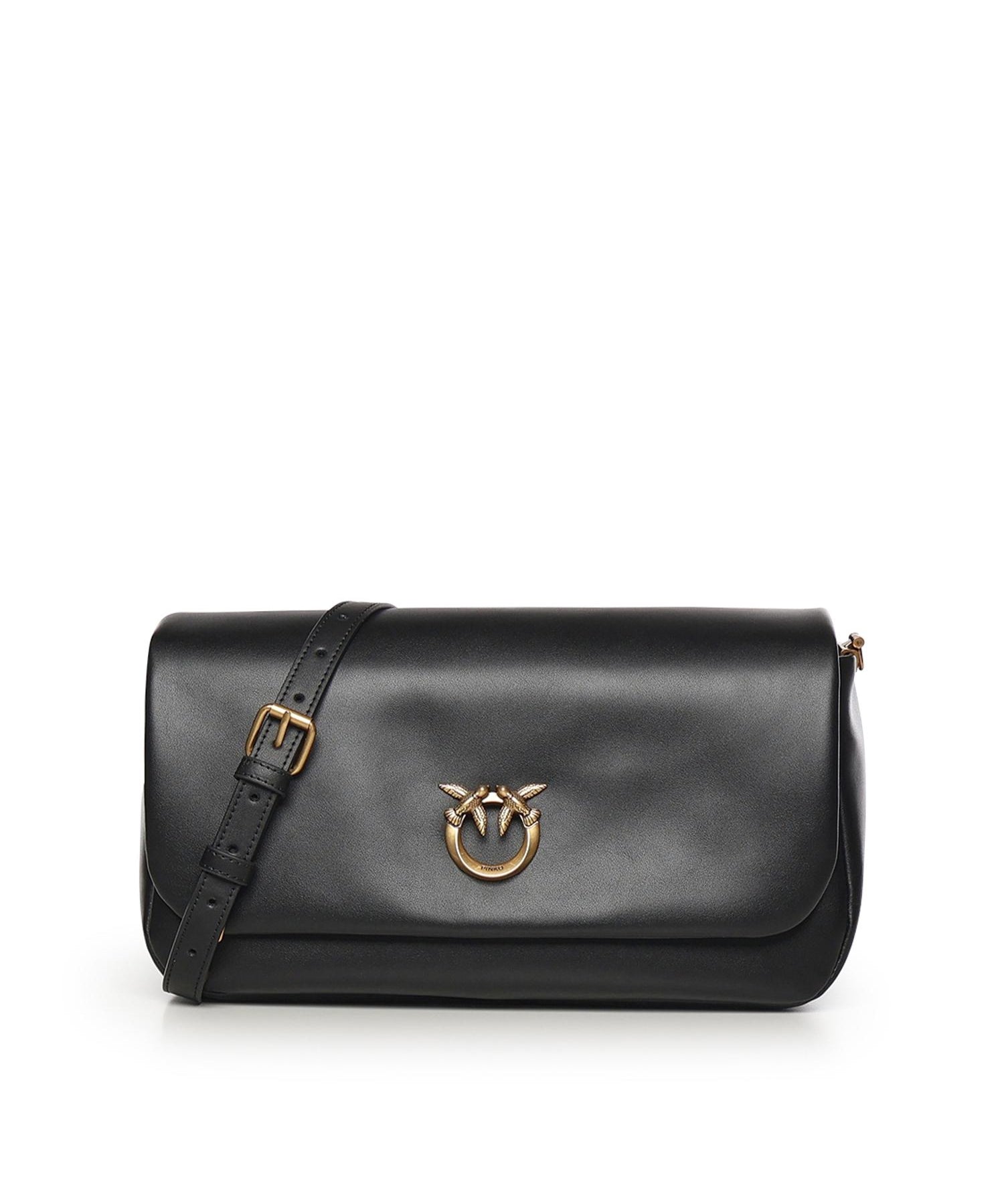 Borsa a tracolla Love Bag Click Soft Horizontal Handle in pelle 106178 A0QOZ99Q PINKO 