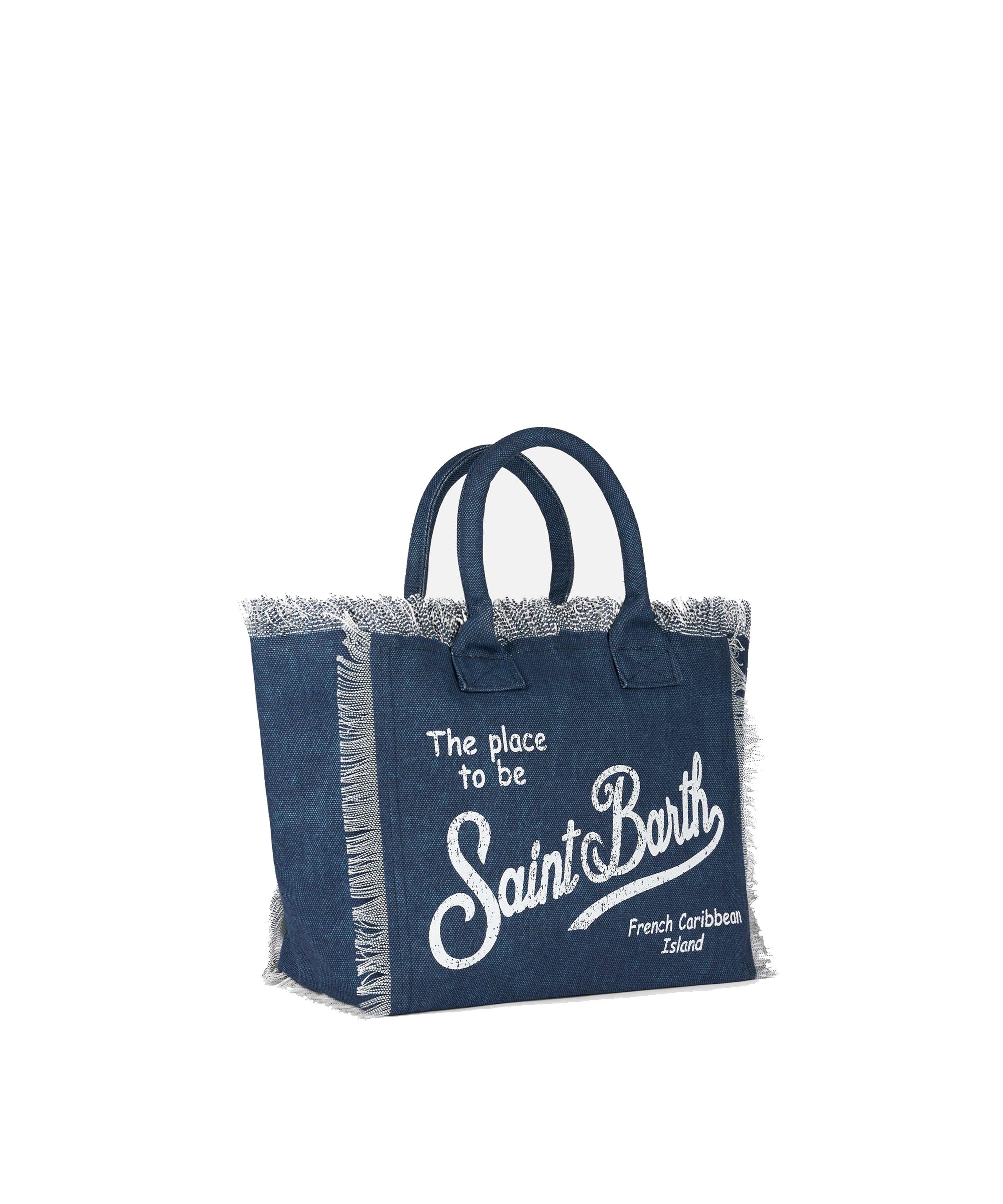 Borsa a mano Vanity in canvas di cotone VAMI001 03274H MC2 SAINT BARTH 