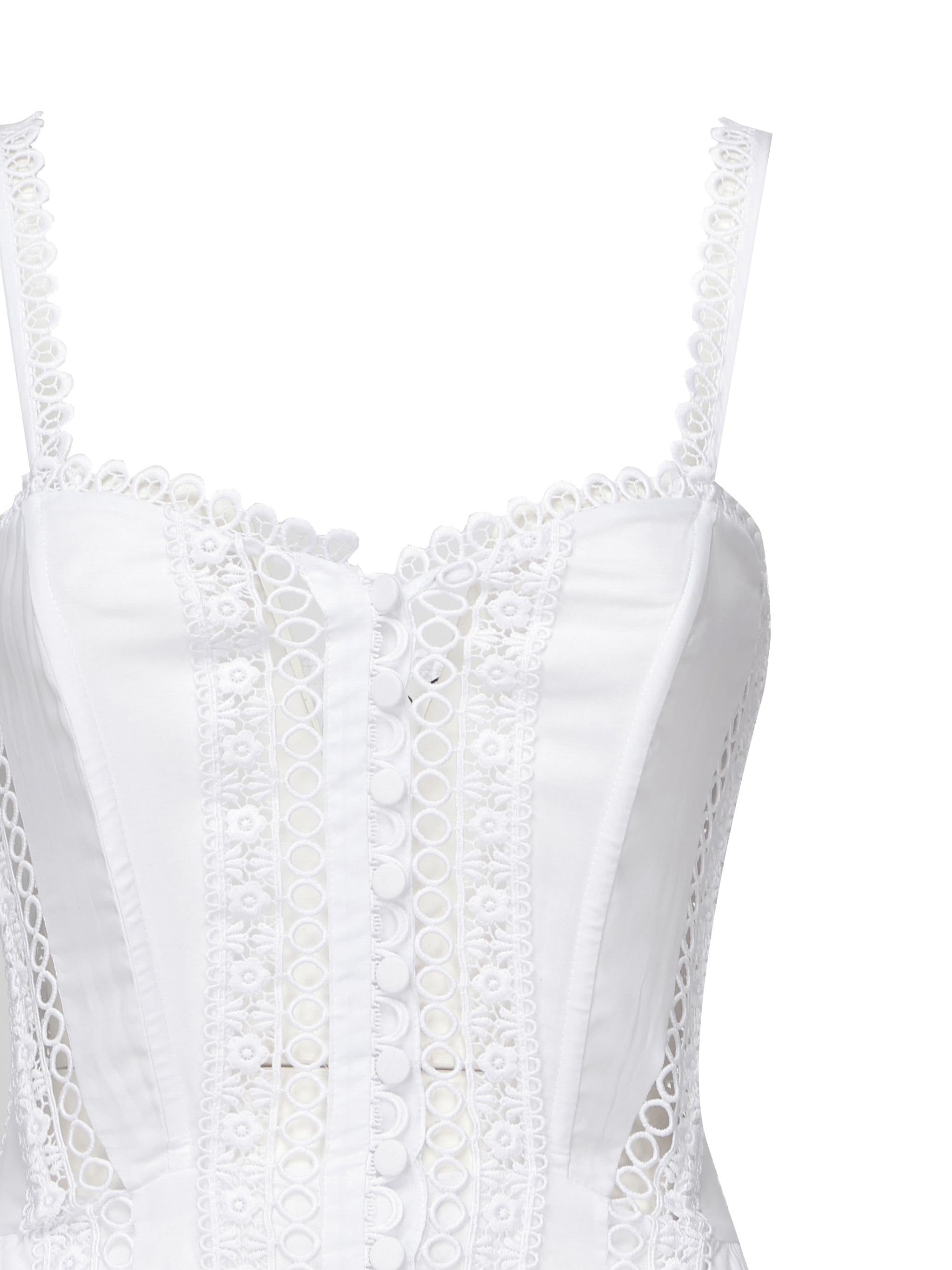 Abito lungo Dafelle 251620 WHITE CHARO RUIZ 