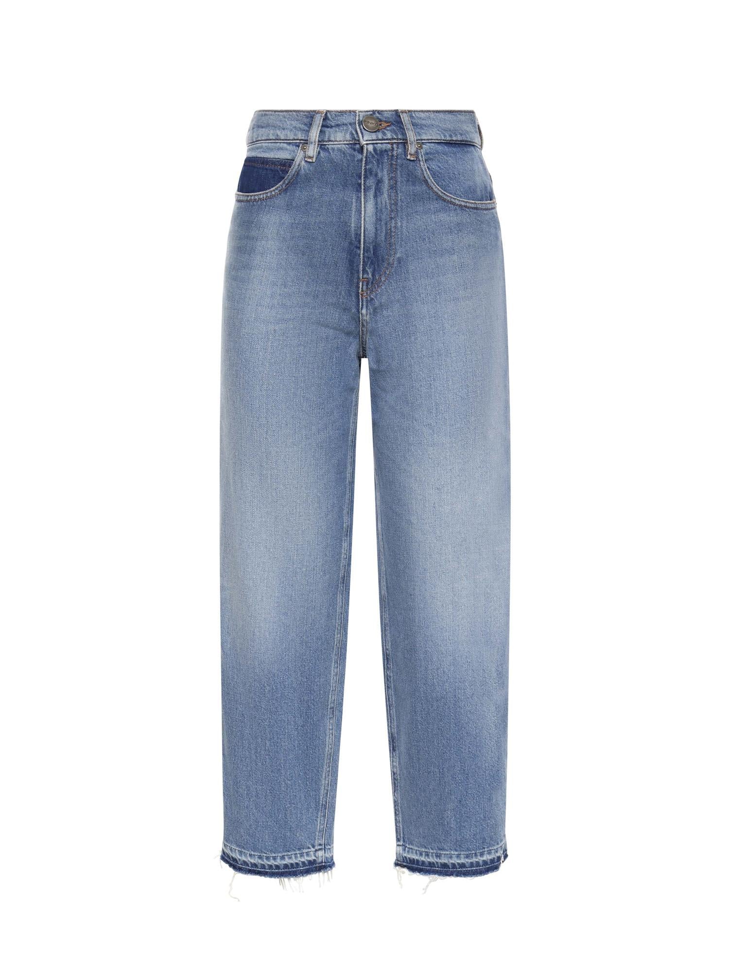 Jeans balloon fit con scoloriture 103857 A341PJF PINKO 