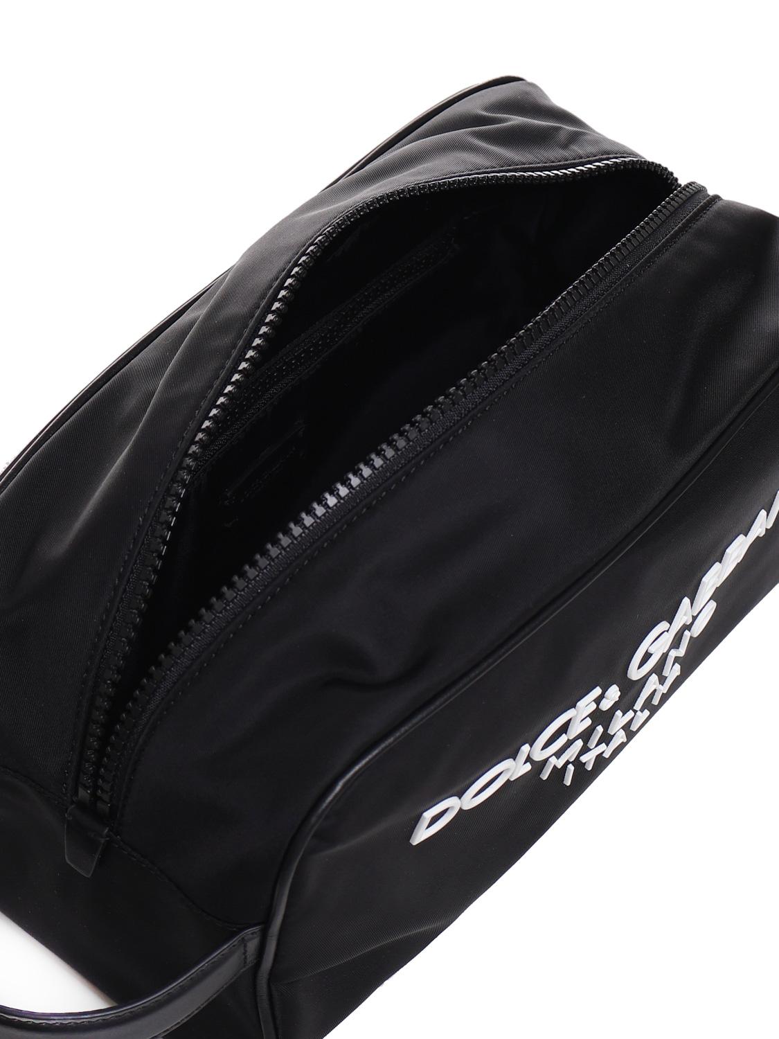 Necessaire in nylon con logo gommato BT0989 AG1828B956 DOLCE & GABBANA 