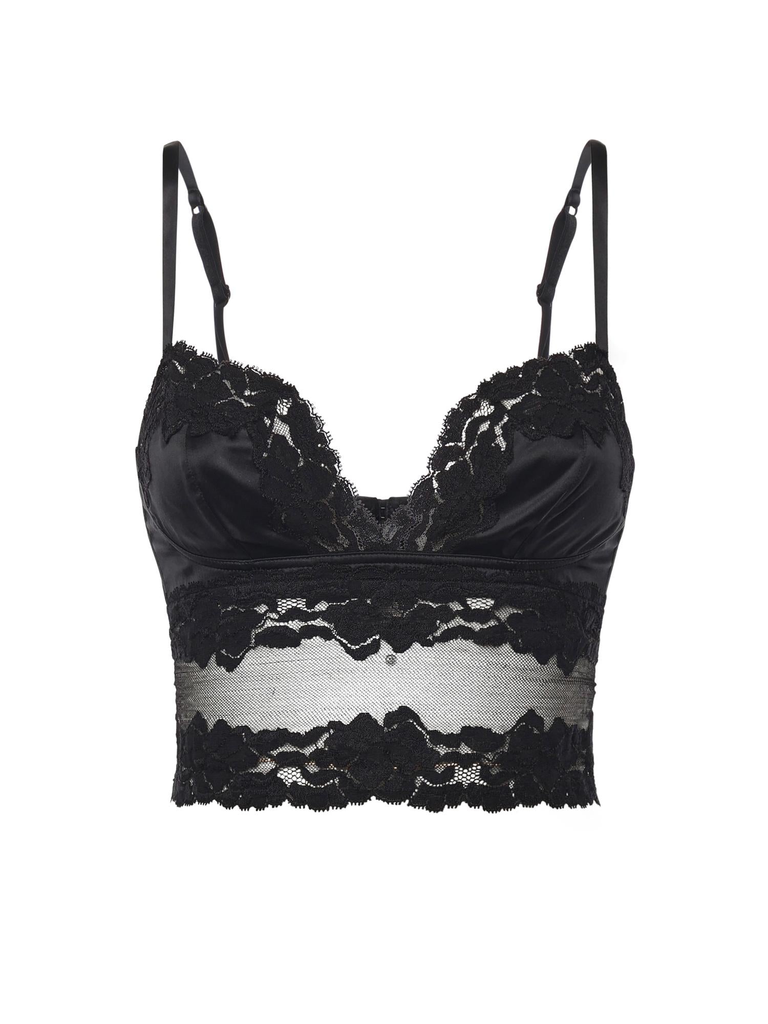 Top con reggiseno in pizzo e raso O7A33T ON07VN0000 DOLCE & GABBANA 