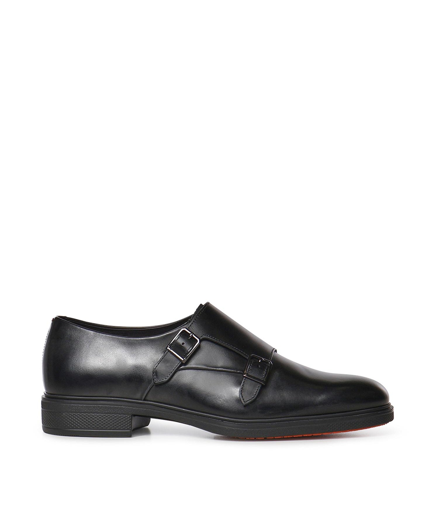 Doppia fibbia in pelle MGEO18949NEAX NTGN01 SANTONI 