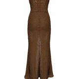 Vestito lungo Fae 255610 BROWN CHARO RUIZ 