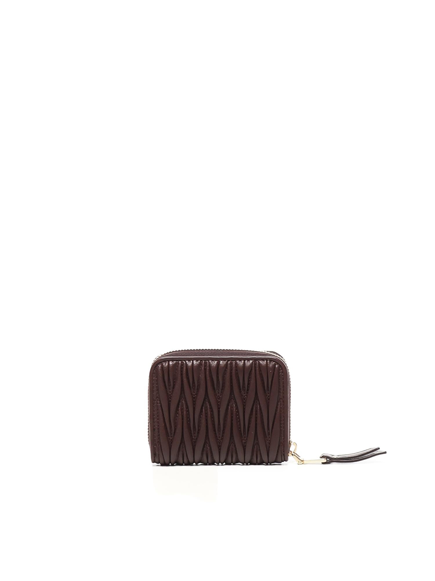 Portamonete in nappa matelassé 5MM268 AFPPF0007 MIU MIU 