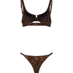 Bikini Perlamir balconette con stampa leopardata all-over PERLA01 00190L MC2 SAINT BARTH 