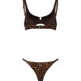 Bikini Perlamir balconette con stampa leopardata all-over PERLA01 00190L MC2 SAINT BARTH 