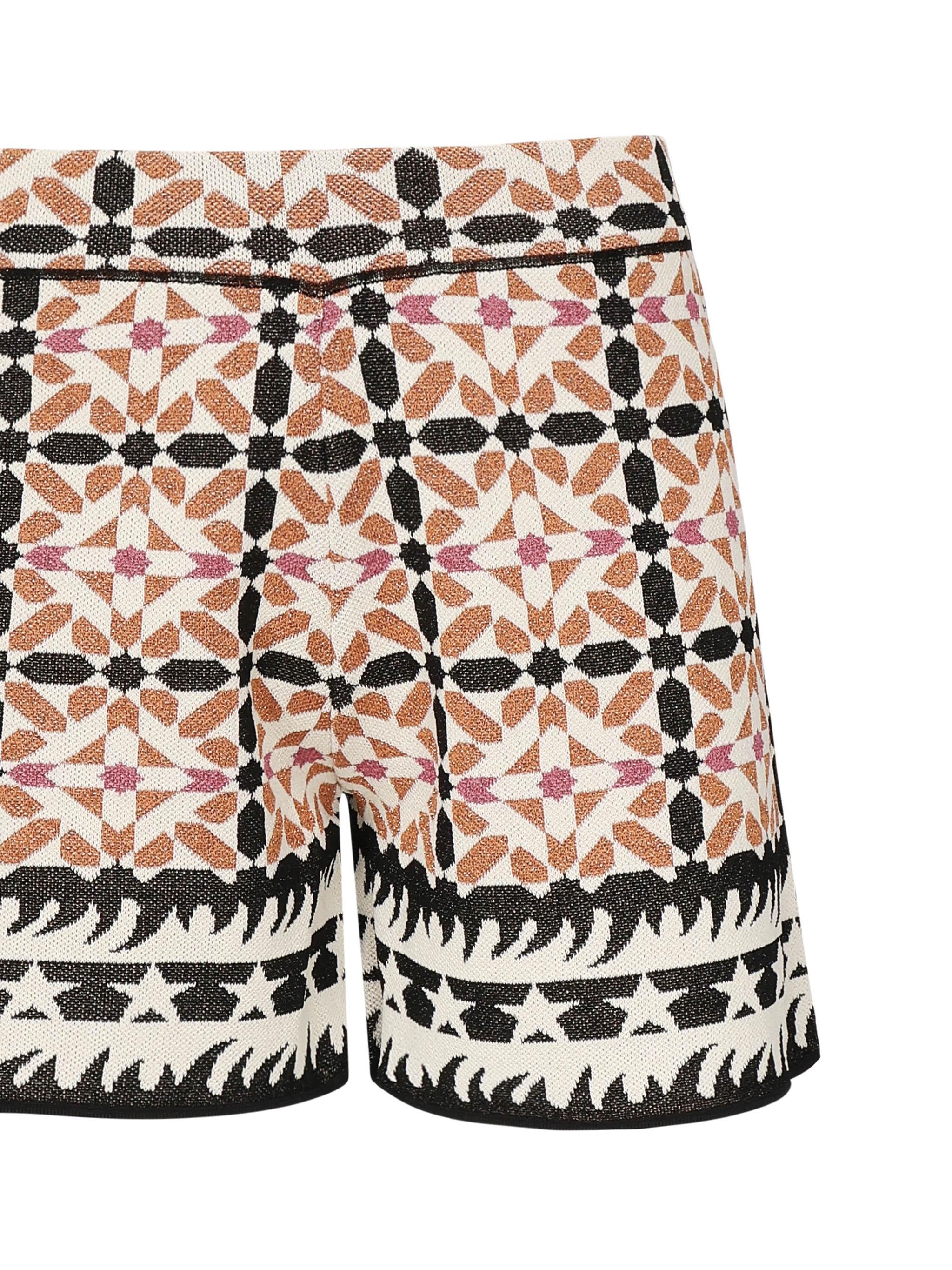 Shorts con pattern geometrico SHKD09007  INSPIRED BY AKEP 