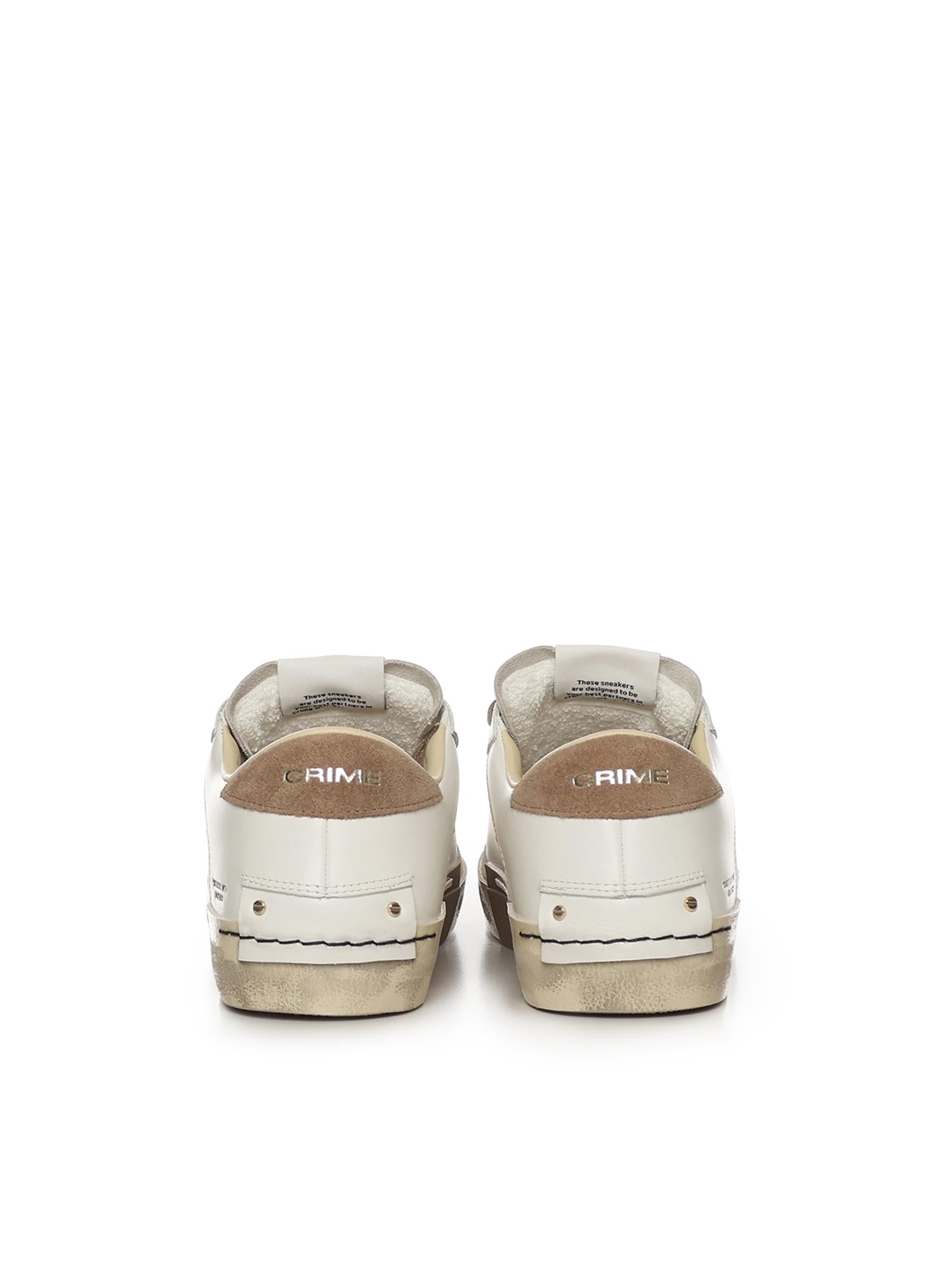 Sneaker Distressed 19002PP8B WHITE CRIME LONDON 