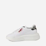 Sneakers Nemesis in nappa con lacci cerati NEMESIS2 PYTHONWHITE GIULIANO GALIANO 
