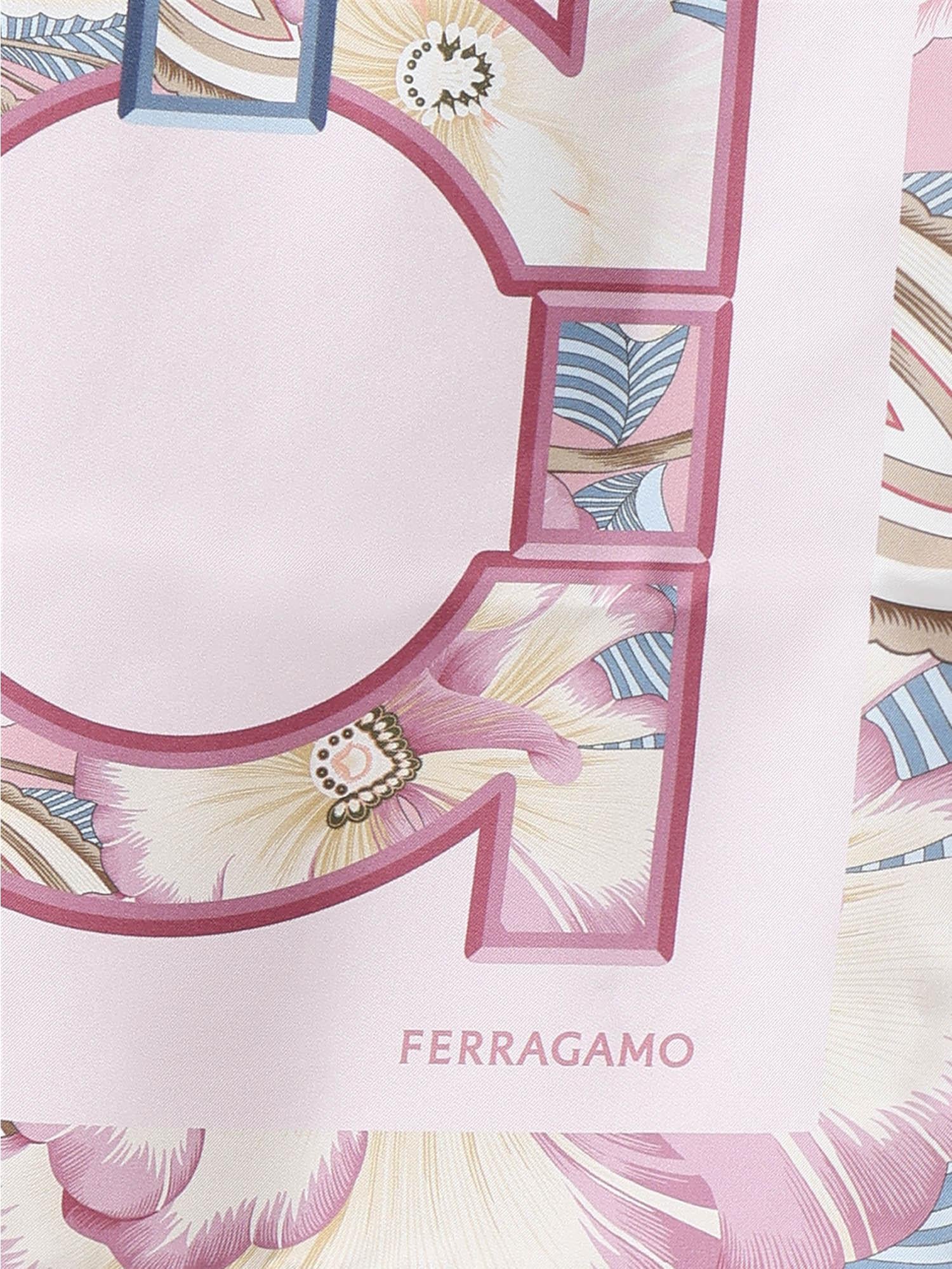 Foulard in seta con stampa 310230 790114003 FERRAGAMO 