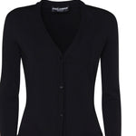 Cardigan lungo in maglia di viscosa stretch FXV29T JFMEVN0000 DOLCE & GABBANA 