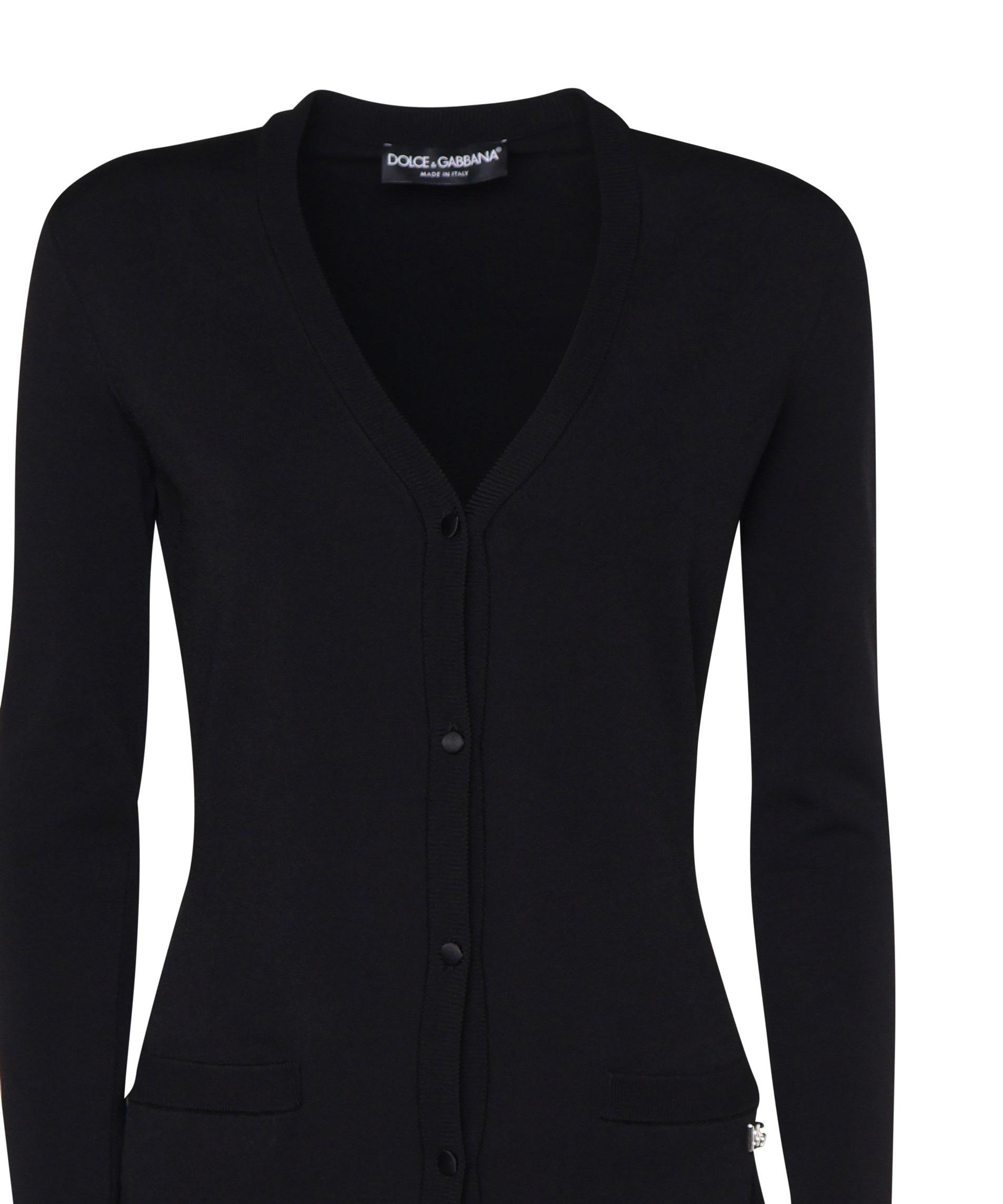 Cardigan lungo in maglia di viscosa stretch FXV29T JFMEVN0000 DOLCE & GABBANA 