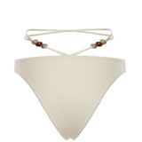 Slip bikini con cinturini e perline 618426  MAGDA BUTRYM 