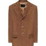 Blazer monopetto in suede DJ771 PL0586DXXX016 DONDUP 