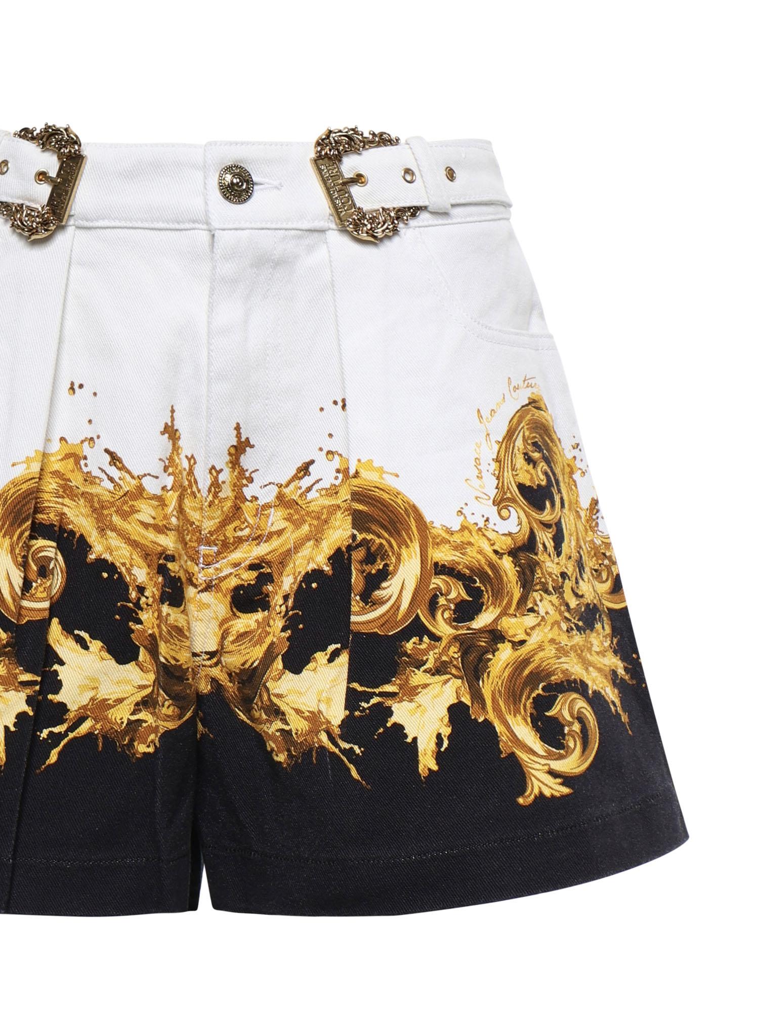 Shorts in cotone con stampa 80HAD55P ES163L54GL2 VERSACE JEANS COUTURE 