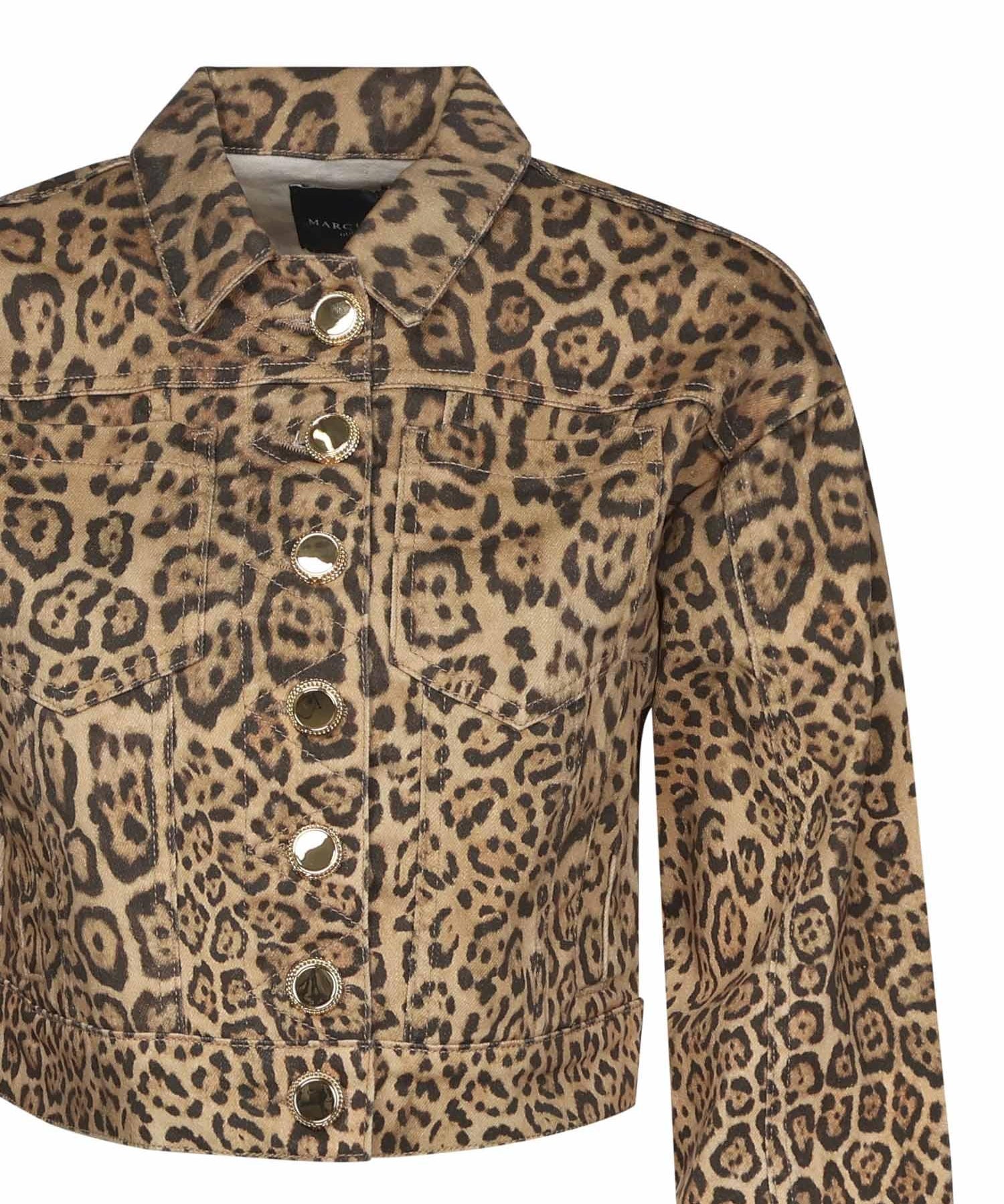 Giacca denim leopardata 5YGN14 7362AP1TO MARCIANO BY GUESS 