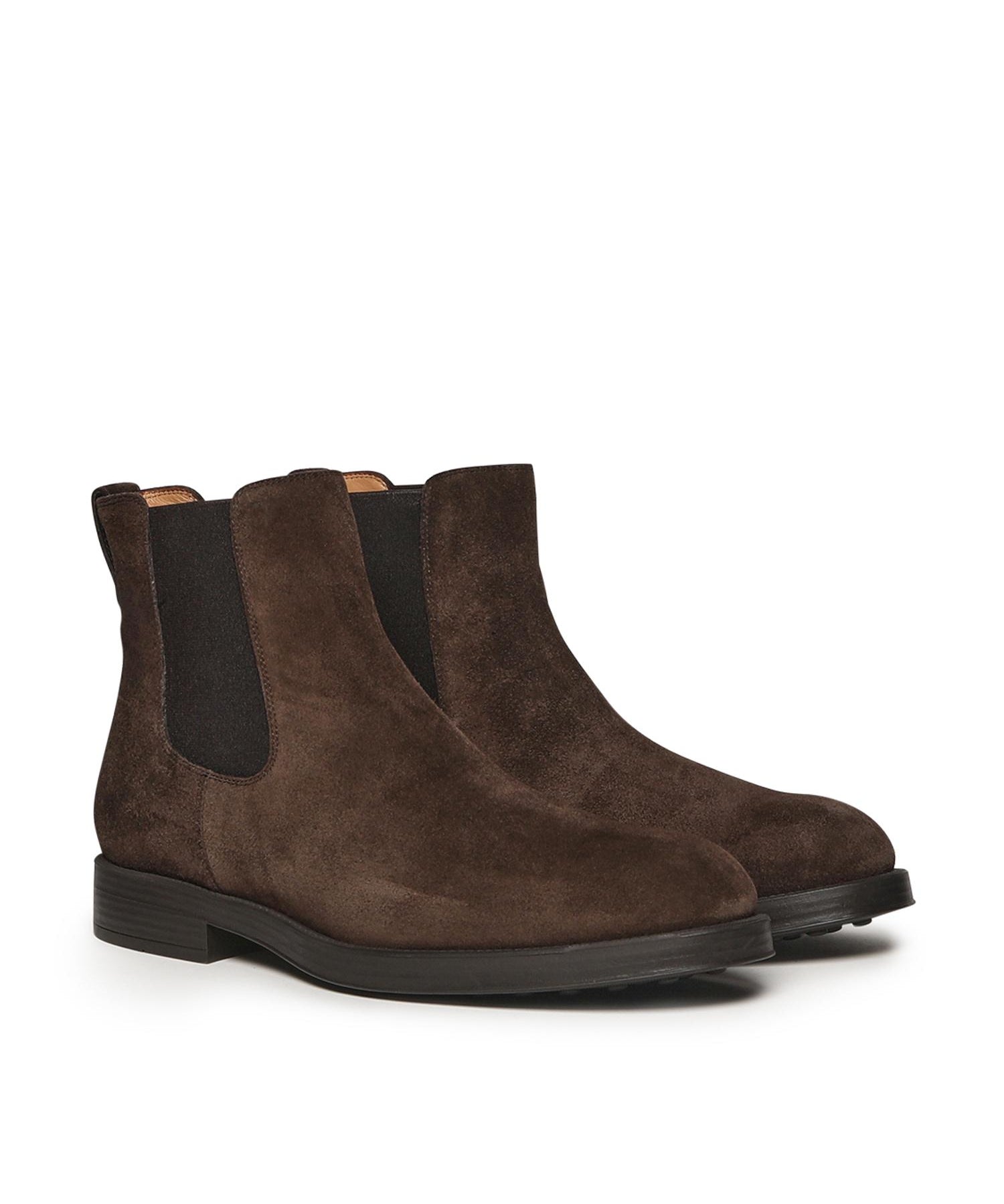 Stivaletto Chelsea in pelle scamosciata<BR/> XXM75L00P20RE0 S800 TOD'S 