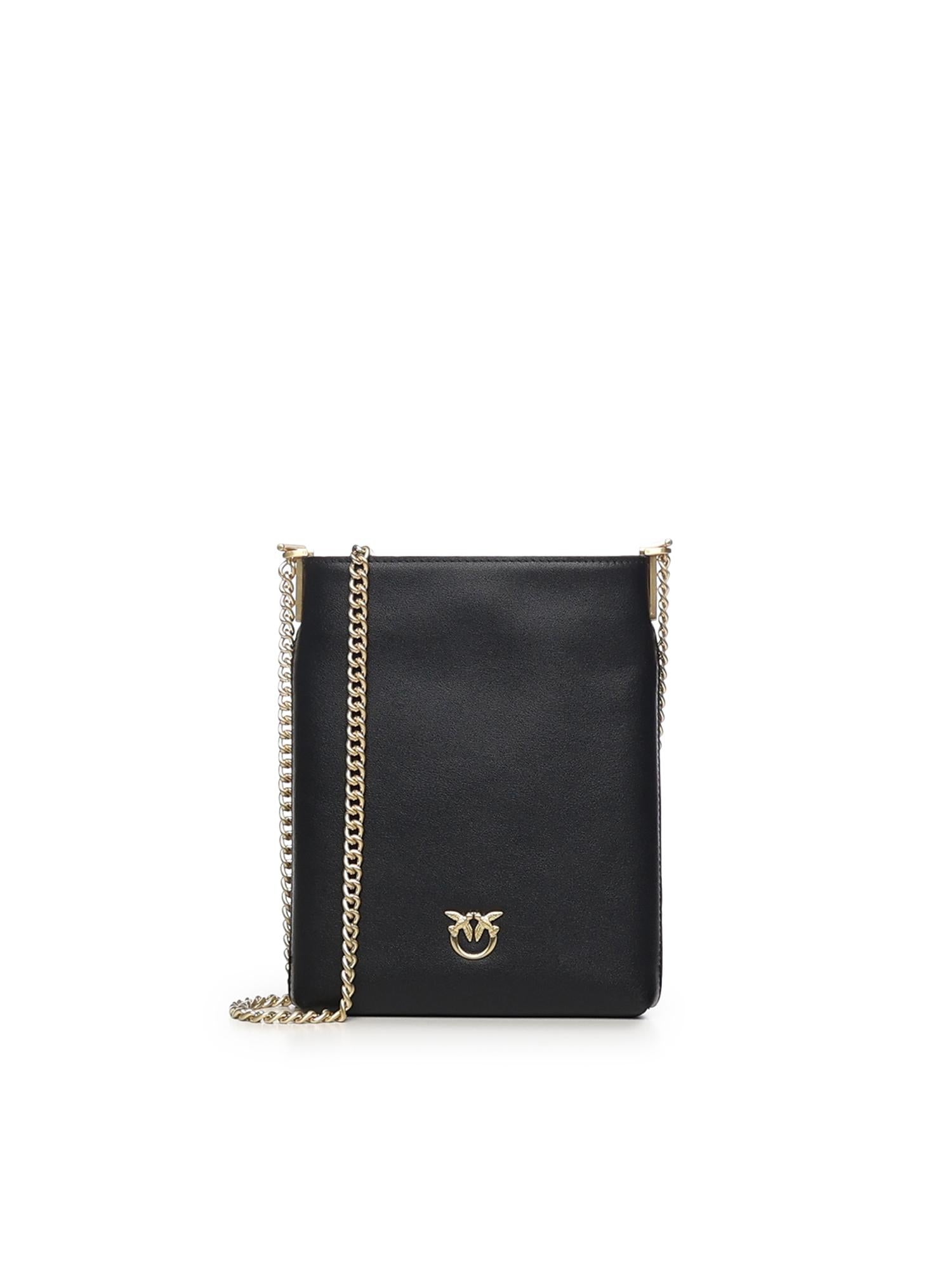 Borsa a tracolla con logo 105352 A0QOZ99V PINKO 
