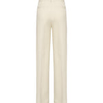 Pantaloni Reina in twill di viscosa e lino<BR/> DP789 IF0041DXXX004 DONDUP 