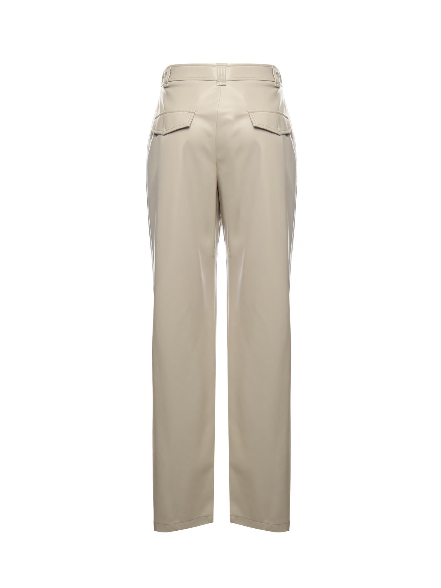 Pantaloni balloon effetto pelle soft touch 105371 A2P4C03 PINKO 