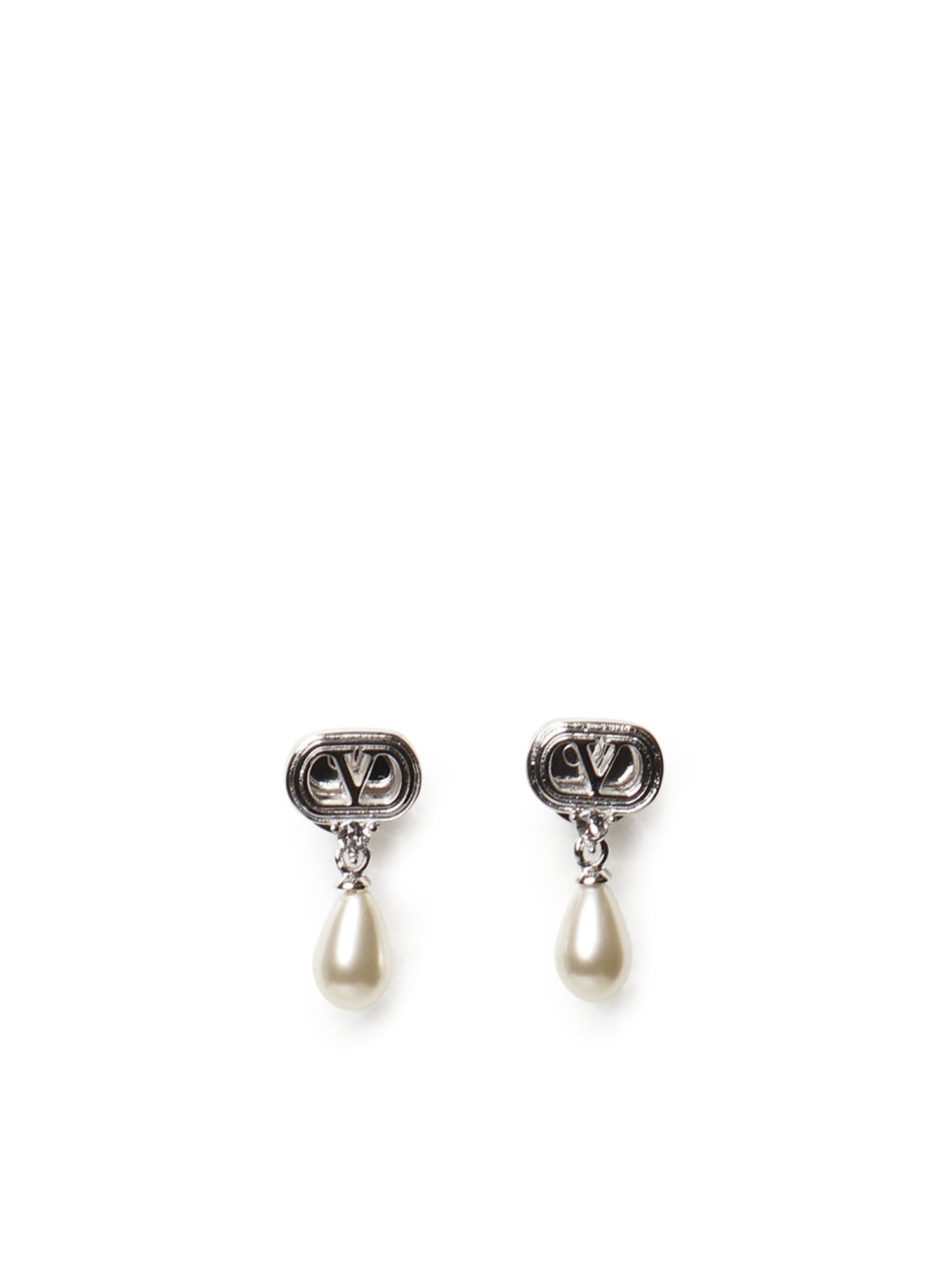 Orecchini Ovalette in metallo, perle e cristalli Swarovski® 8W2J0BG8 WKDDFF VALENTINO GARAVANI 