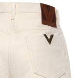 Shorts in denim di cotone 8B3DD22W 9Y5A03 VALENTINO GARAVANI 