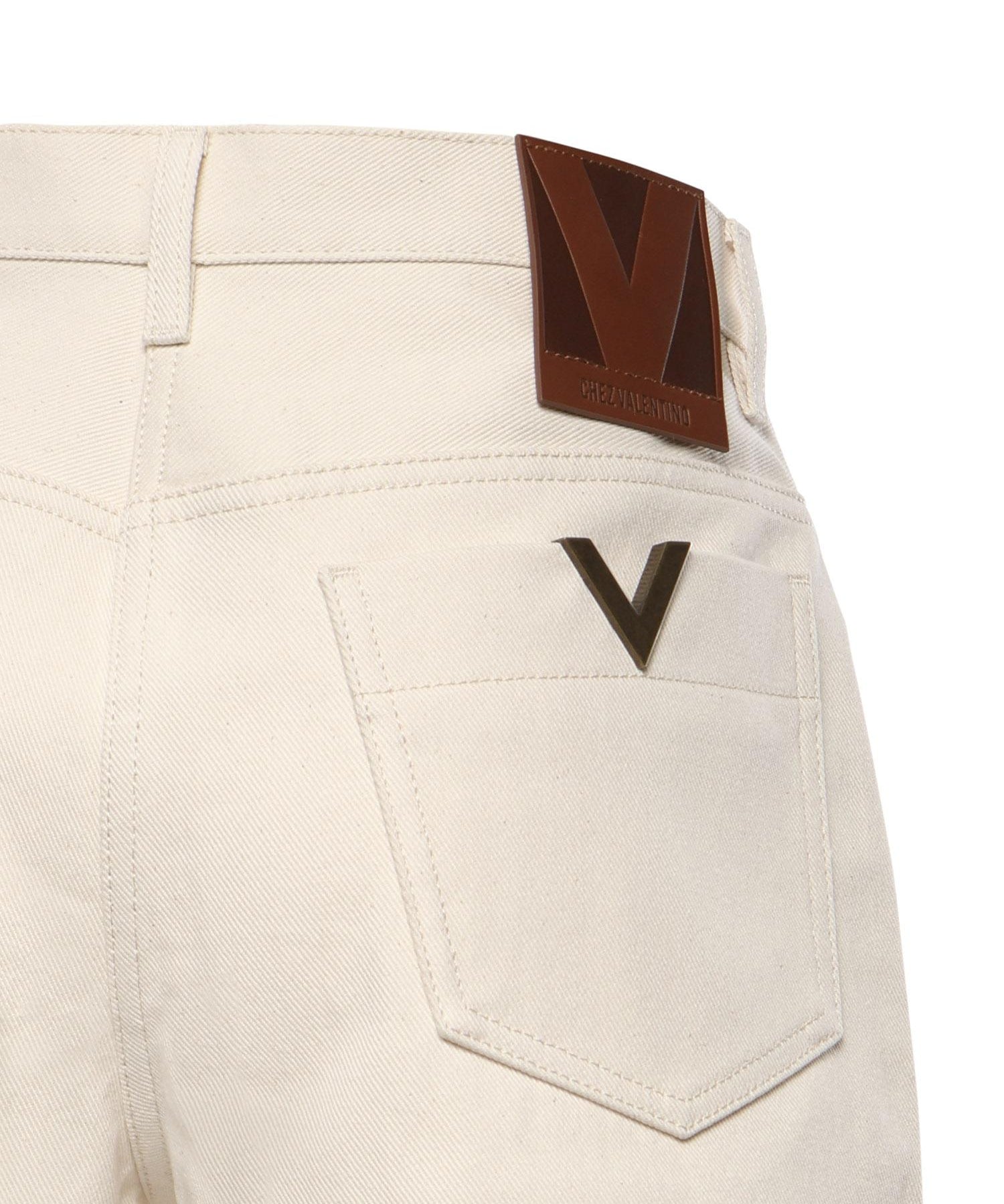 Shorts in denim di cotone 8B3DD22W 9Y5A03 VALENTINO GARAVANI 