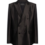 Blazer doppiopetto in shantung DJ850 SF0109D999 DONDUP 