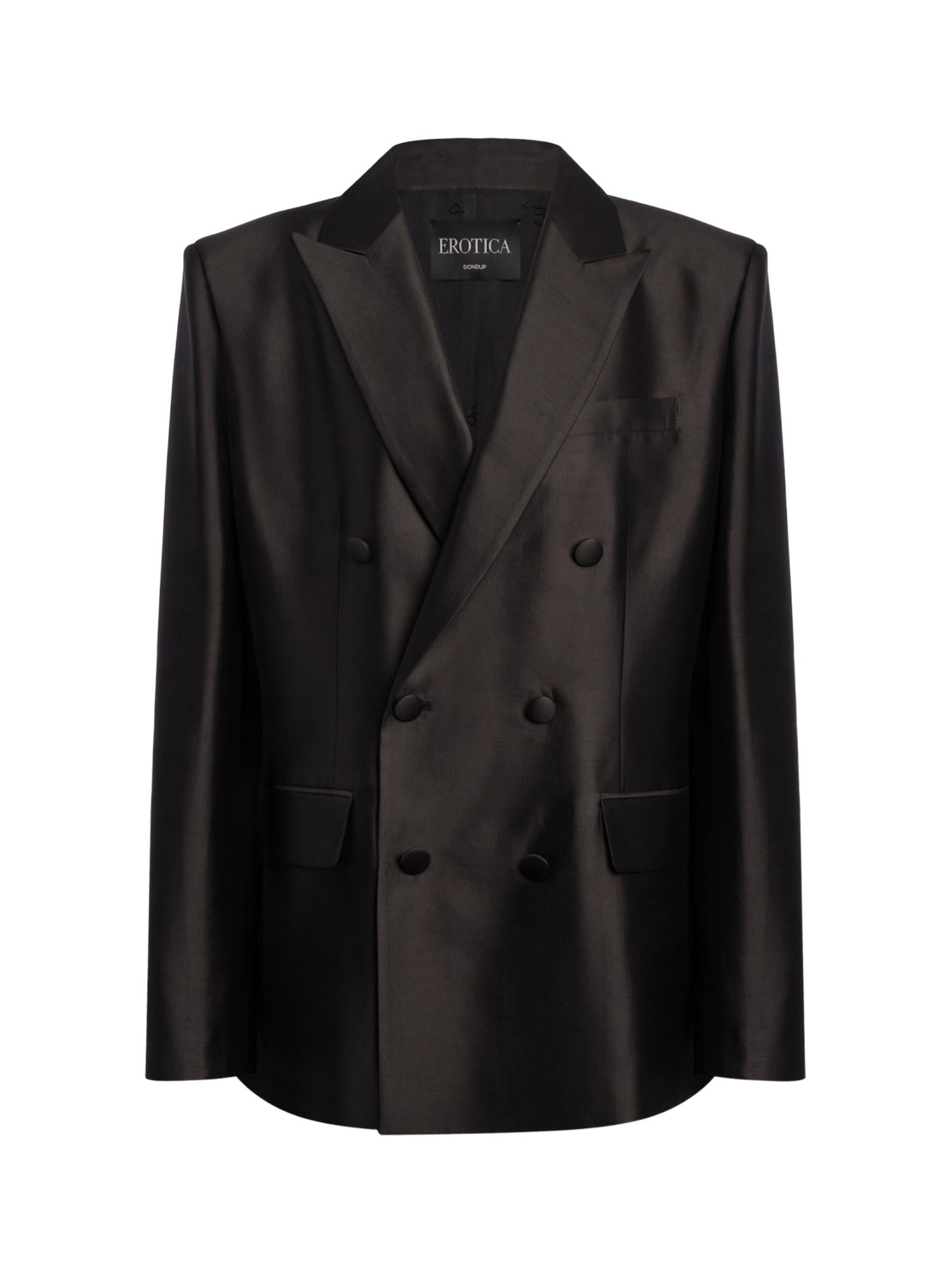 Blazer doppiopetto in shantung DJ850 SF0109D999 DONDUP 