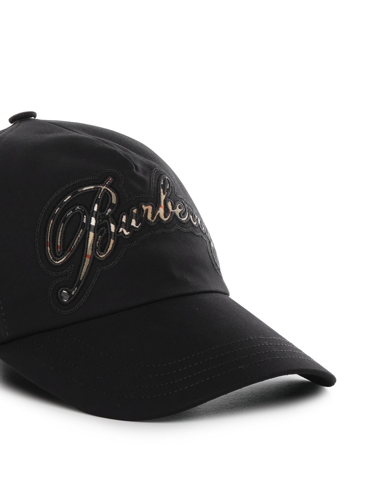 Cappello da baseball in gabardine con logo 8121415 A1189 BURBERRY 