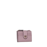 Portafoglio in pelle con logo<BR/> 103610 A0F1P26Q PINKO 