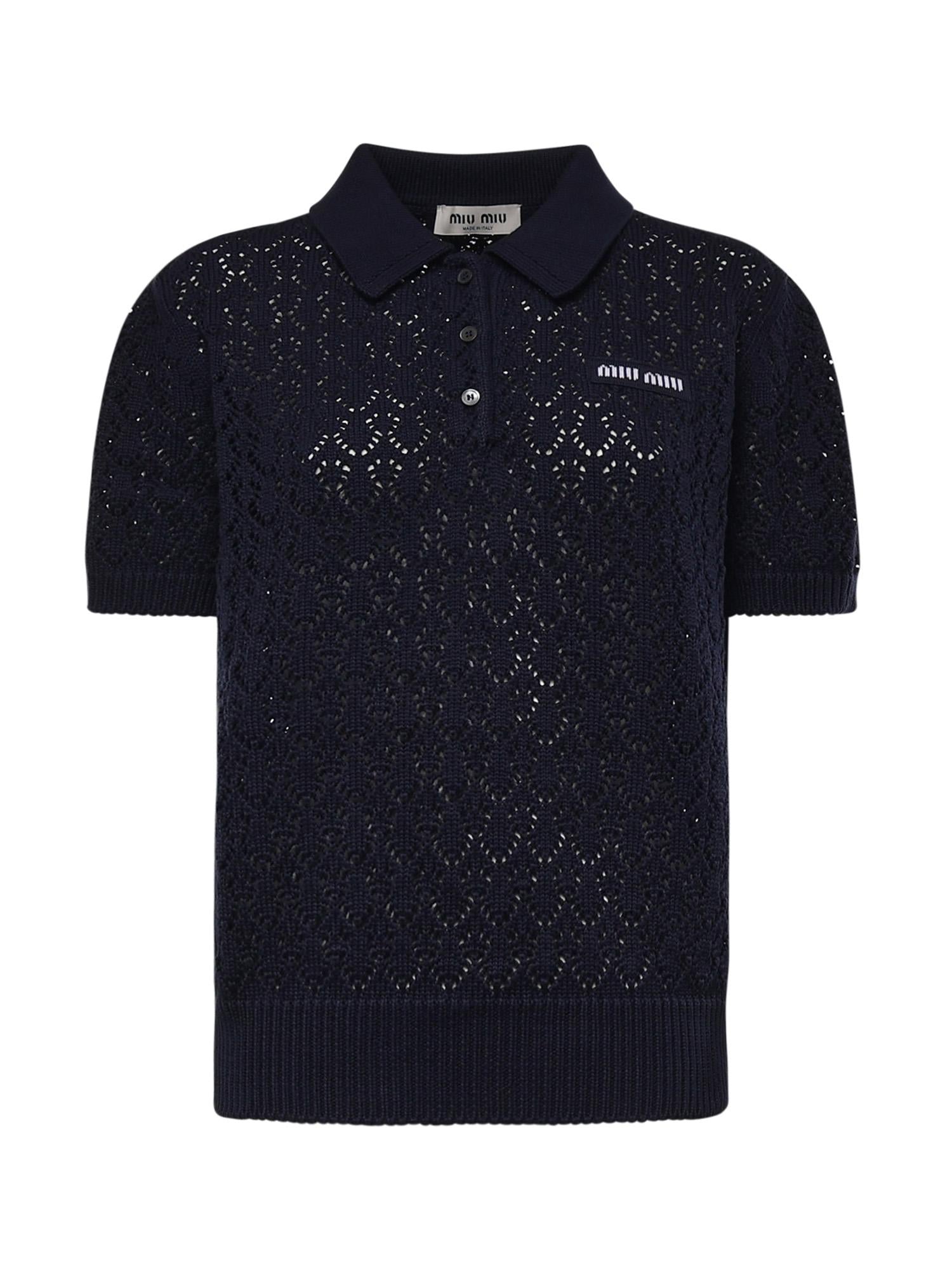 Polo in cotone MML06V 191AF0008 MIU MIU 