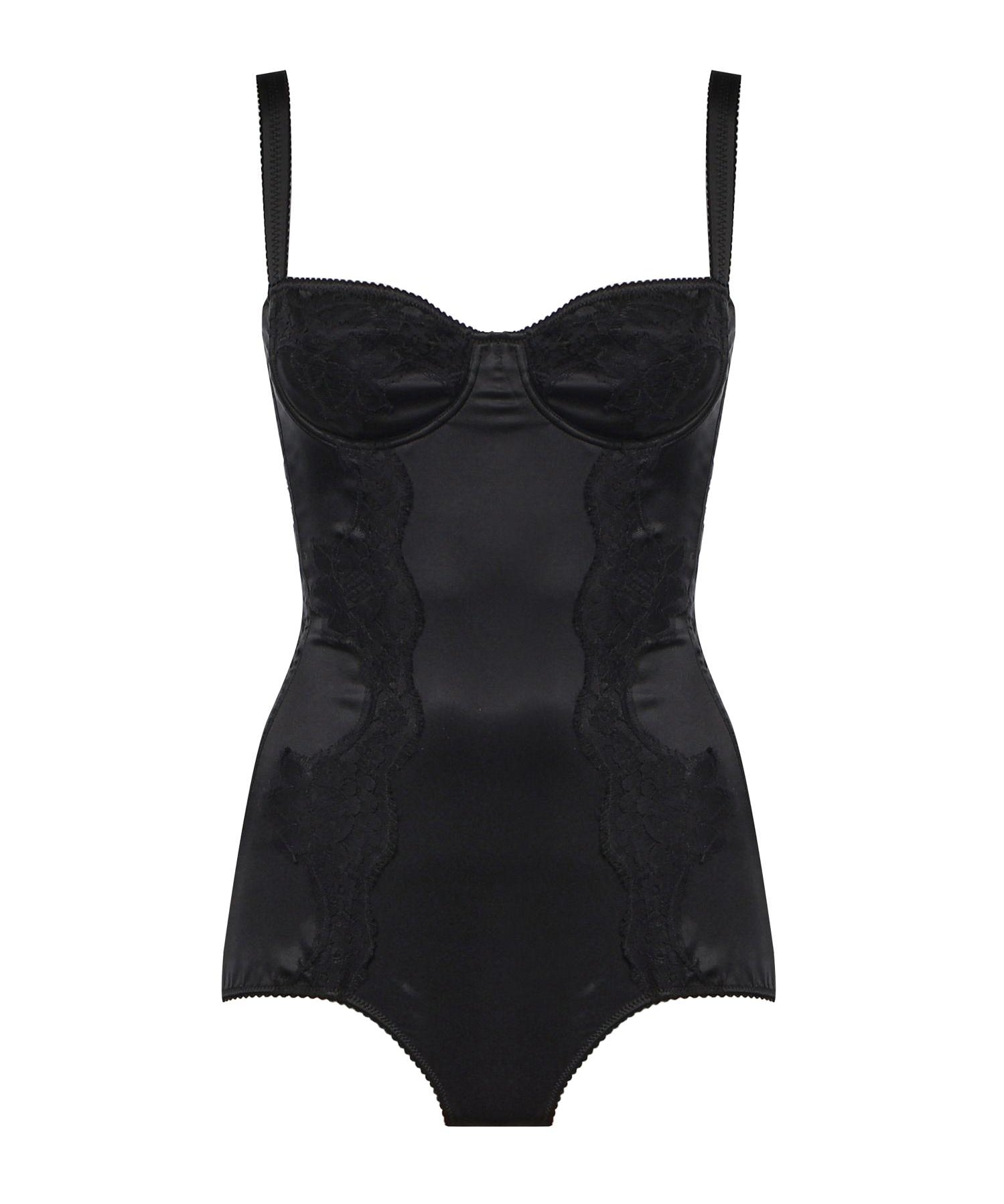 Body intimo a balconcino in seta con pizzo O9A05T ONO13N0000 DOLCE & GABBANA 