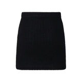Minigonna in cashmere AW24074SK B SELF-PORTRAIT 