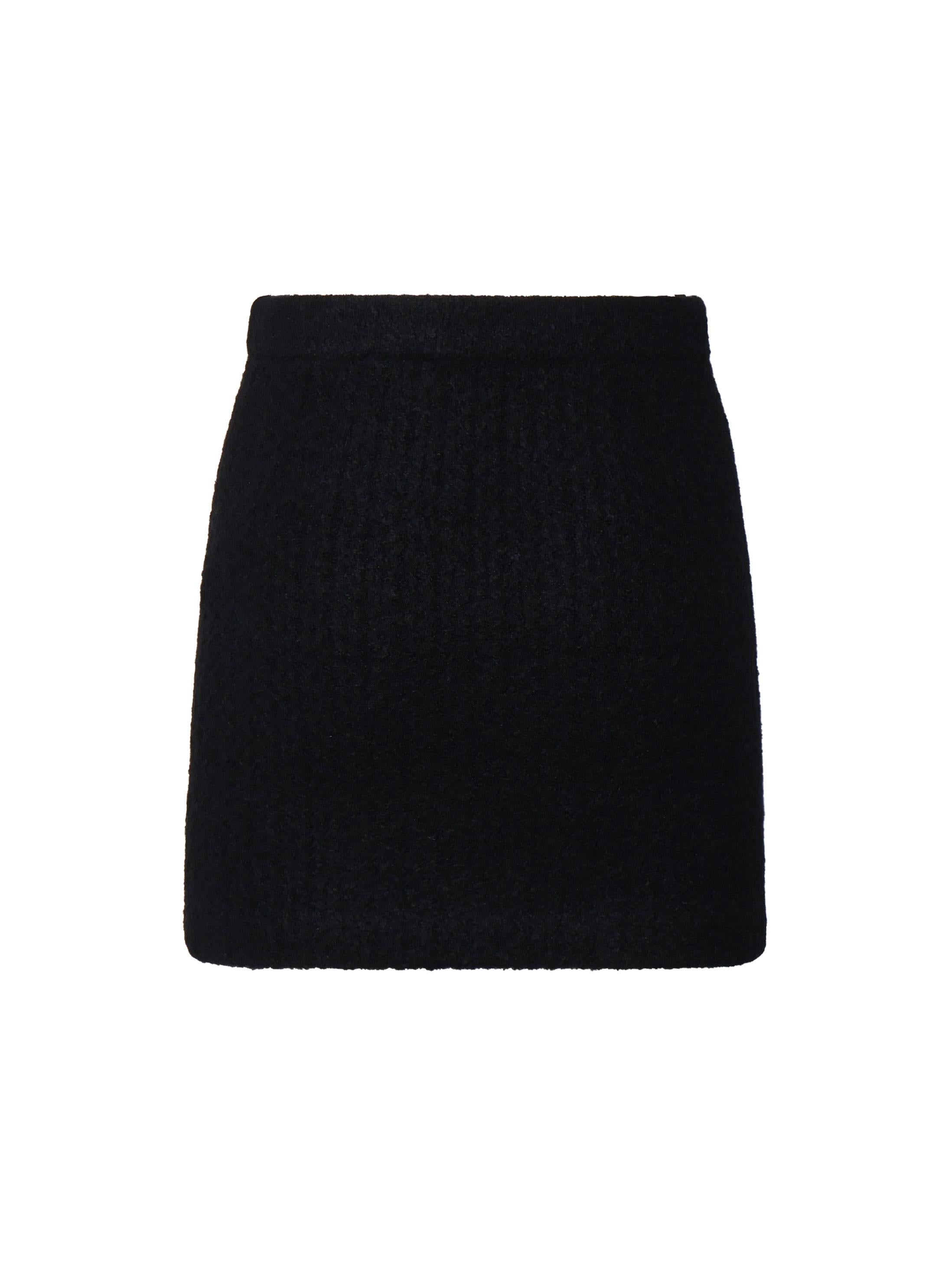 Minigonna in cashmere AW24074SK B SELF-PORTRAIT 