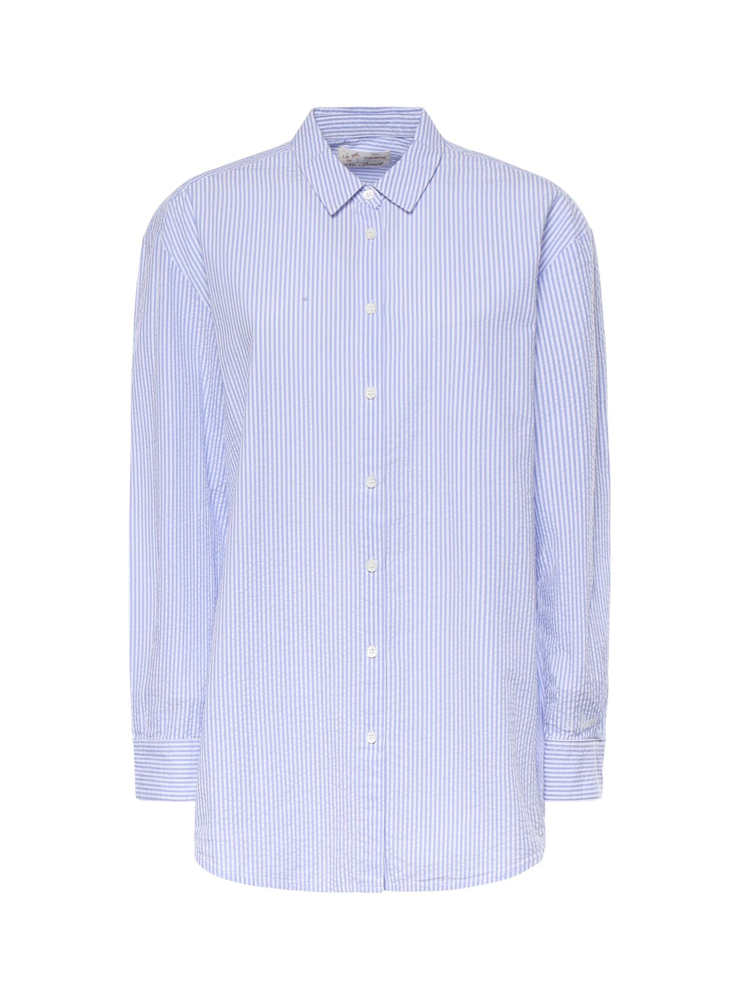 Camicia in cotone a righe con ricamo BRIG001 01374L MC2 SAINT BARTH 