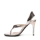 SANDALI INFRADITO IN PELLE LAMINATA AA3S122CK298 428 ALAIA 
