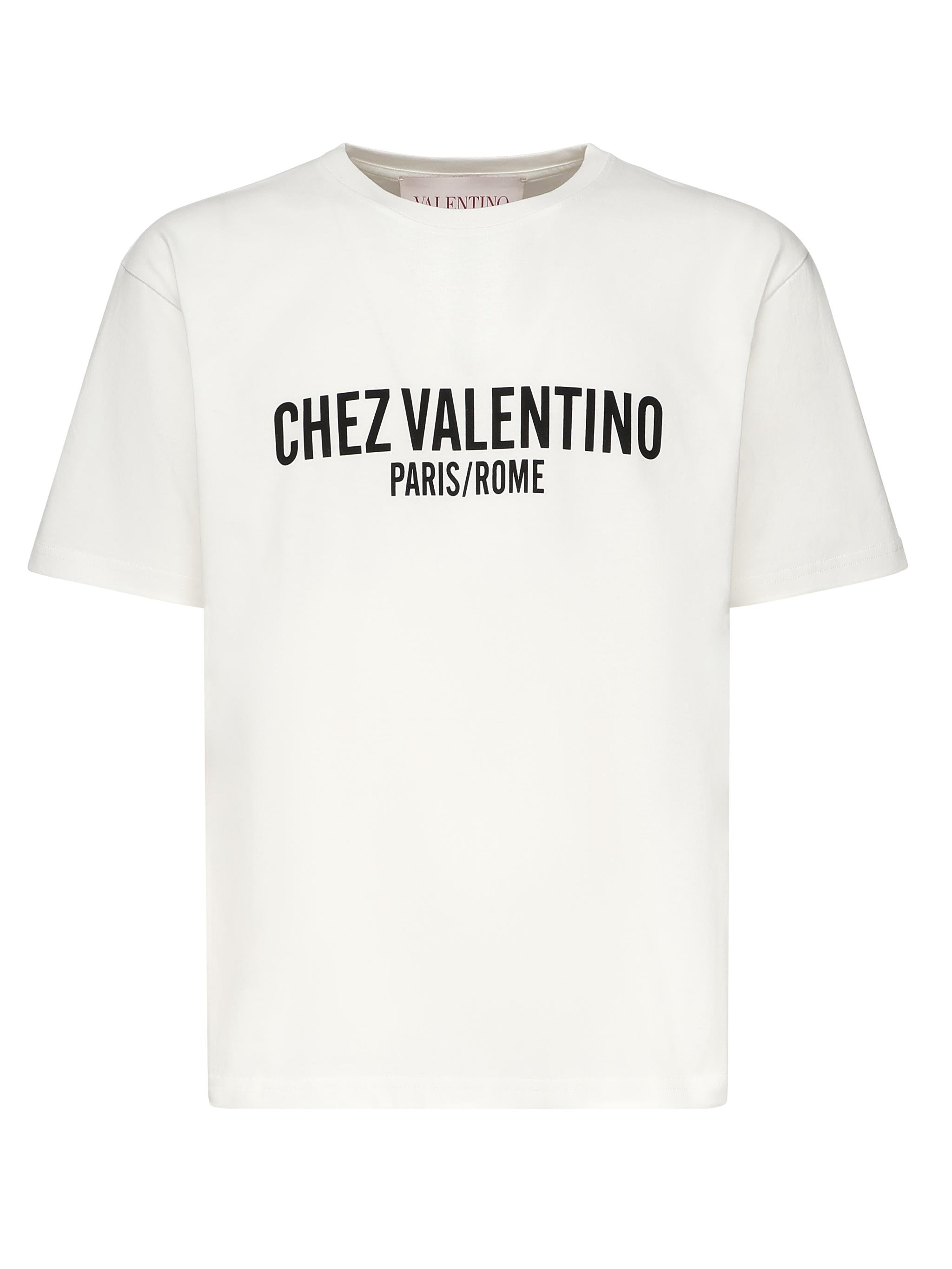 T-Shirt con stampa Chez Valentino 6V3MG16P APGA03 VALENTINO GARAVANI 