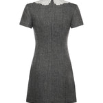 Mini abito in maglia di lana RS26038SA GR SELF-PORTRAIT 
