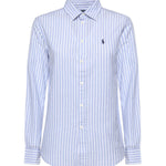 Camicia in cotone e lino con logo 211971514 503 POLO RALPH LAUREN 